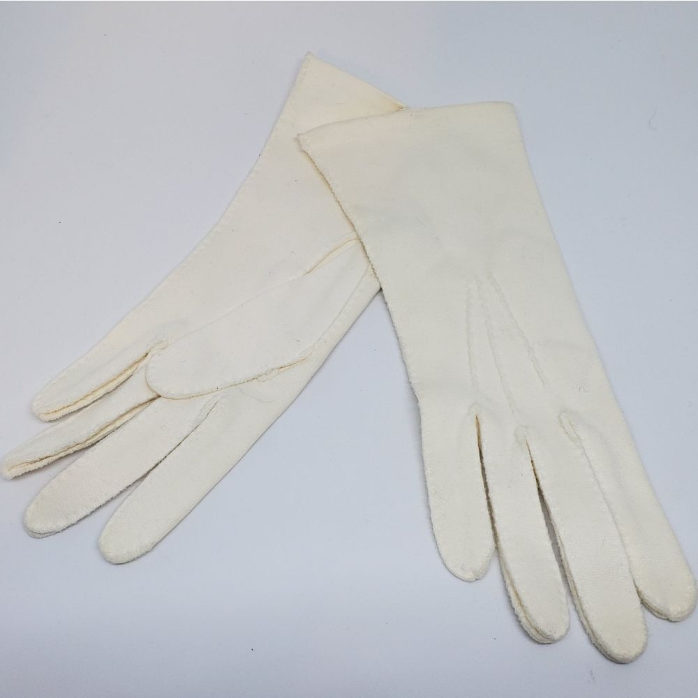 NWOT Vintage Lee Begman White Cotton Gloves